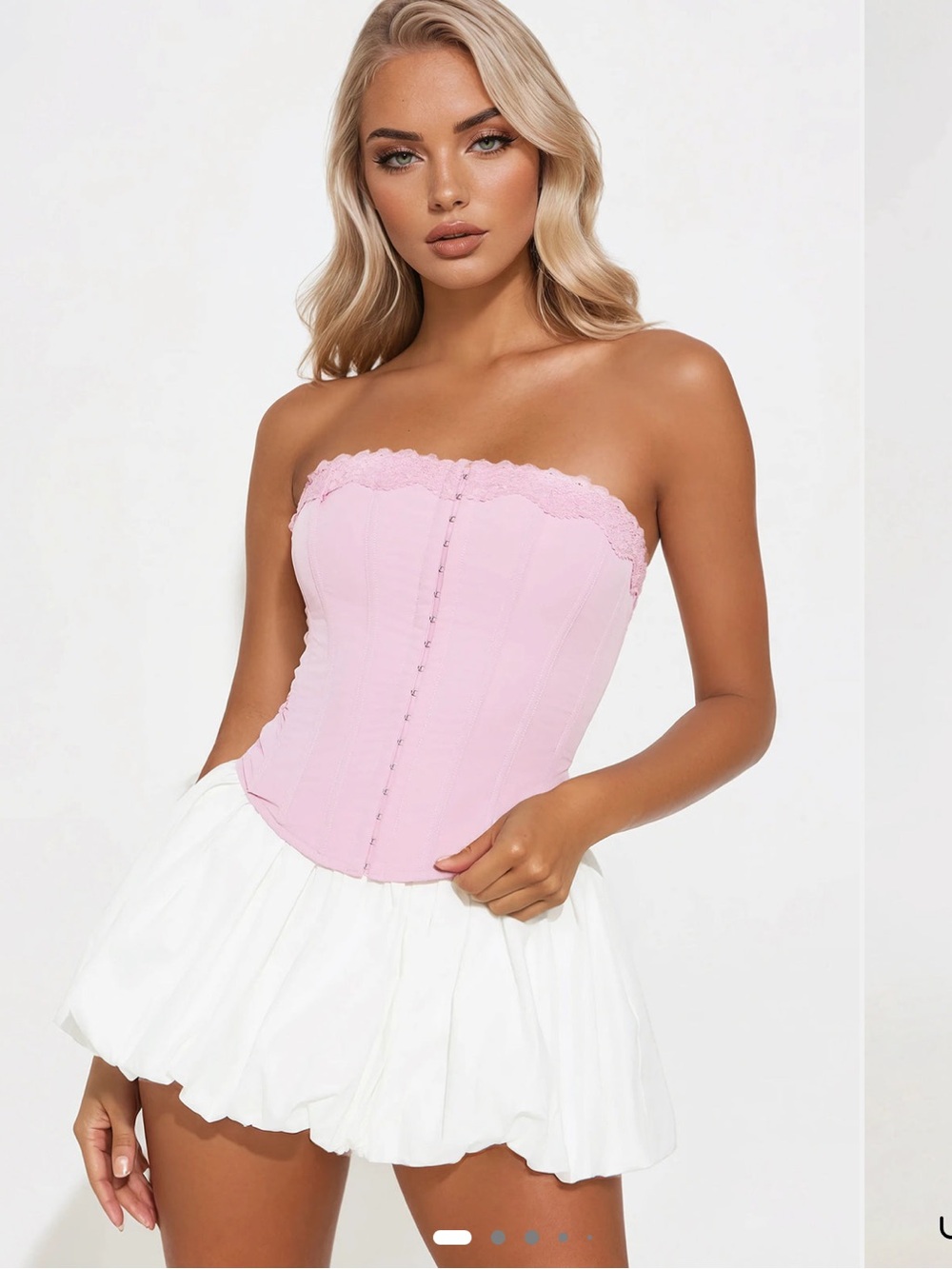 FashionNova pink corset top
